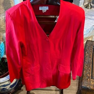 Vibrant Red Women's Blazer